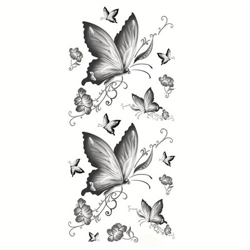 Waterproof Temporary Butterfly Tattoo Stickers