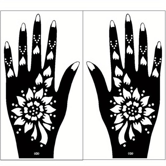 2 PCS Reusable Tattoo Stencils for Women Teens Girls