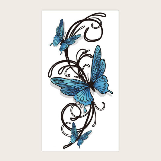 Small Flower Arm Body Tattoo Stickers x3 Sheets