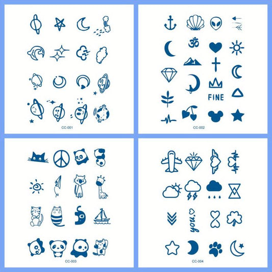 Lovely Small Figure Temporary Tattoo Stickers
