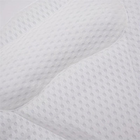 Bath Pillow for Tub 4D Air Mesh Soft Tub Pillow for Headrest with 6 Suction Cups