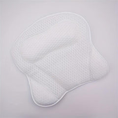 Bath Pillow for Tub 4D Air Mesh Soft Tub Pillow for Headrest with 6 Suction Cups