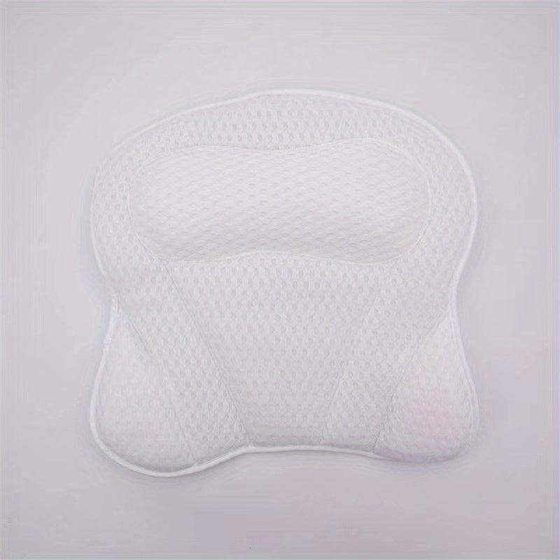 Bath Pillow for Tub 4D Air Mesh Soft Tub Pillow for Headrest with 6 Suction Cups