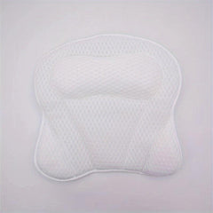 Bath Pillow for Tub 4D Air Mesh Soft Tub Pillow for Headrest with 6 Suction Cups