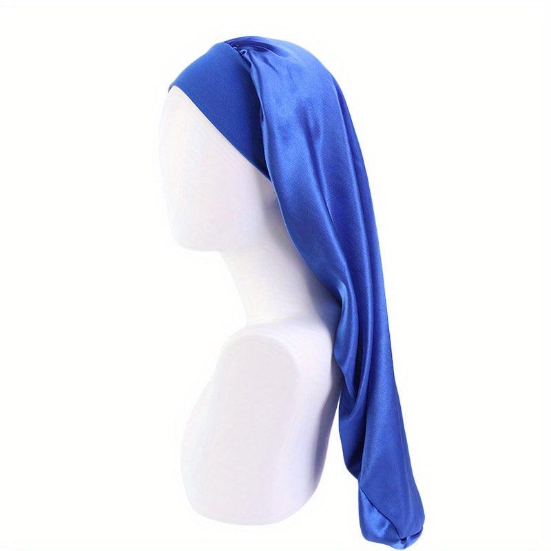 Women's Elastic Satin Long Tube Sleeping Cap