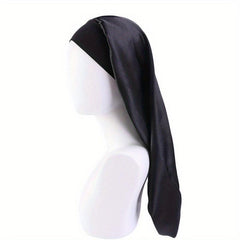 Women's Elastic Satin Long Tube Sleeping Cap