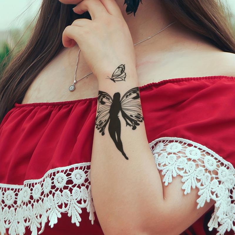 Butterfly Fairy Wing Pattern Temporary Tattoo Sticker