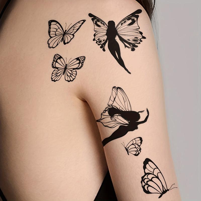 Butterfly Fairy Wing Pattern Temporary Tattoo Sticker