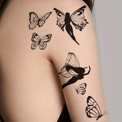 Butterfly Fairy Wing Pattern Temporary Tattoo Sticker