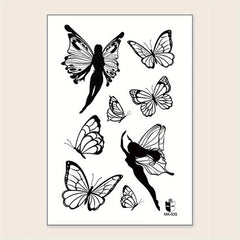 Butterfly Fairy Wing Pattern Temporary Tattoo Sticker
