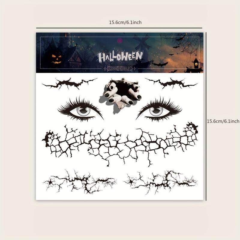 Halloween Temporary Tattoo Stickers 1 Sheet