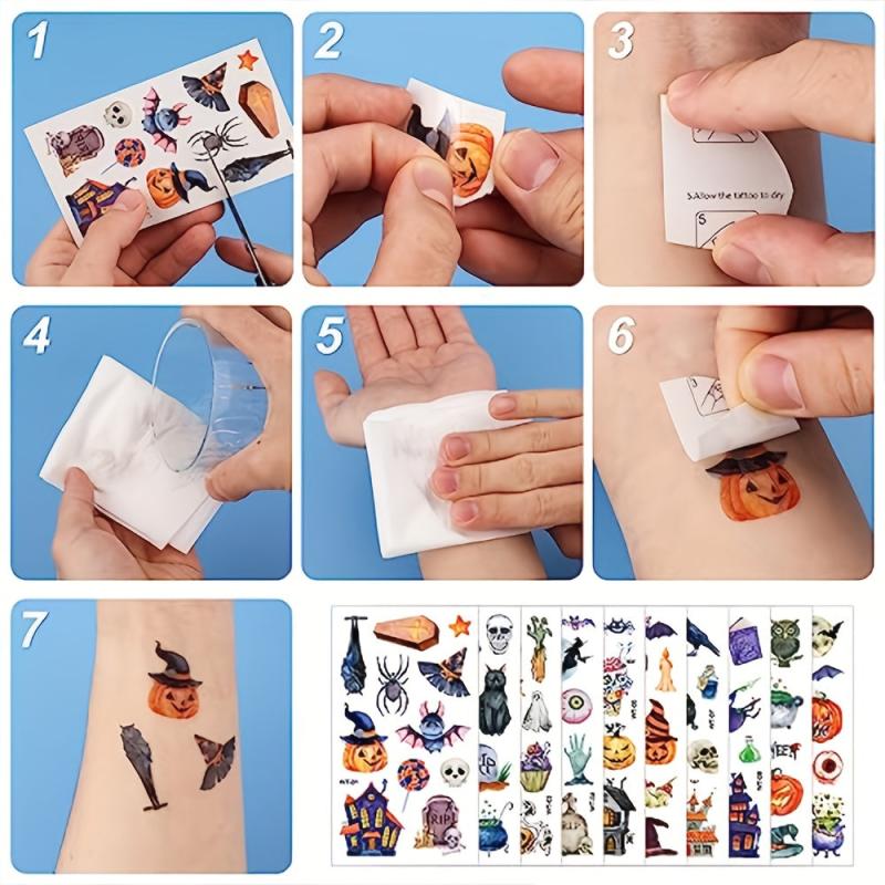 Realistic Wrist Suture Wound Horror Temporary Tattoo Sticker