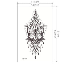 Butterfly Tattoo Sticker Long Lasting Temporary Tattoo Unique Accessory