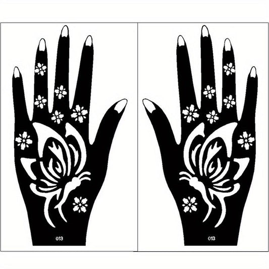 Reusable Temporary Tattoo Stencil Waterproof Beauty Rose