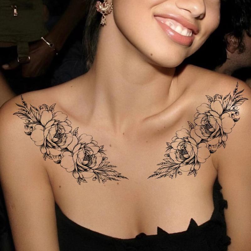 Waterproof Flower Temporary Tattoo Sticker
