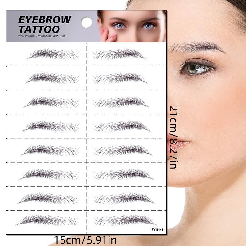 1 Pc Waterproof Eyebrow Tattoo Sticker