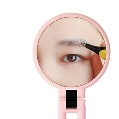 Folding Hand Mirror Double Side with Adjustable Handle
