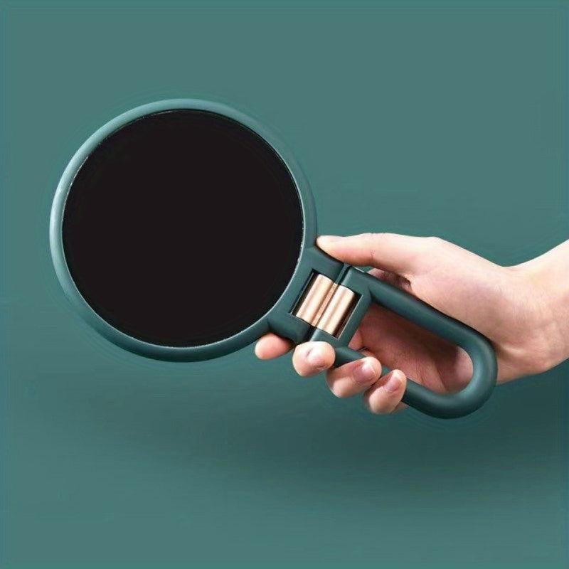 Folding Hand Mirror Double Side with Adjustable Handle