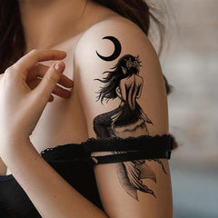 4Pcs Mermaid Tattoo Sticker Waterproof Body Art MakeupTemporary Tattoo Stick