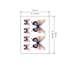 Waterproof Butterfly Tattoo Sticker for Women and Men - Easy to Apply