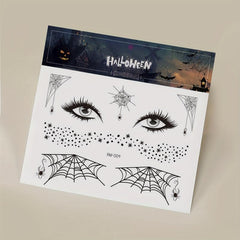 Halloween Spider Web Face Body Temporary Tattoo Sticker