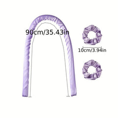 Heatless Curling Rod Headband with Hair Ties DIY Lazy Ribbon Hair Curler Tool