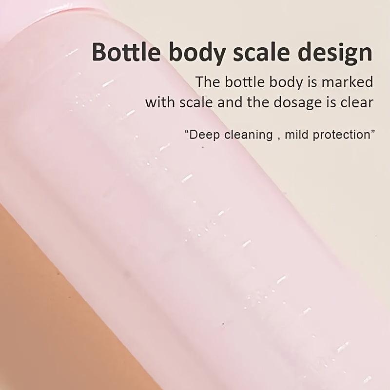 2pcs Silicone Shampoo Brush Comb Bottle Set for Personal Hair Care