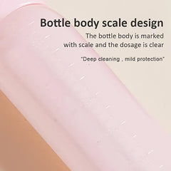 2pcs Silicone Shampoo Brush Comb Bottle Set for Personal Hair Care