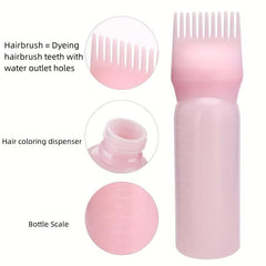 2pcs Silicone Shampoo Brush Comb Bottle Set for Personal Hair Care