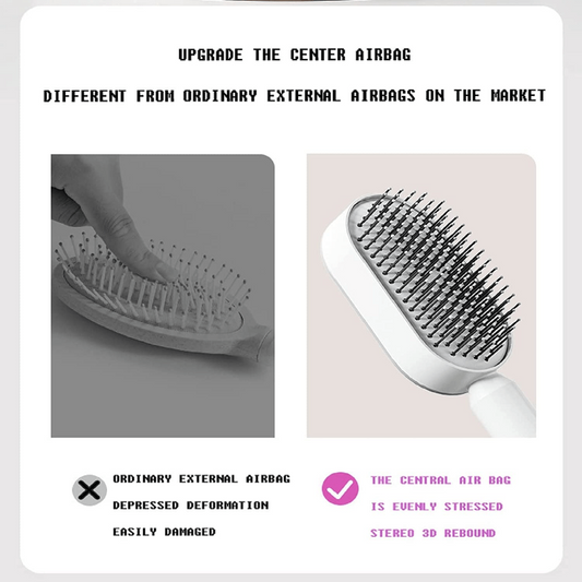 Self Cleaning Hair Brush 3D Air Cushion Massager Brush