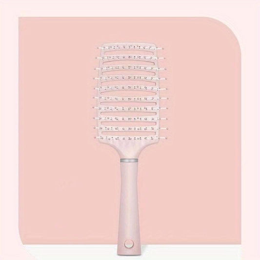 Wide Vent Wet & Dry Detangler Hairbrush Curved Hollow Out Hair Comb