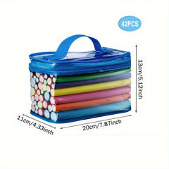 42pcs Heatless Hair Rollers Flex Curlers Twist Spiral Foam Rods DIY Styling