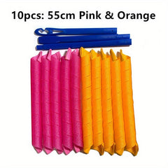 No Heat Hair Curlers 18pcs Styling Kit Spiral Curlers Hooks Magic Rollers