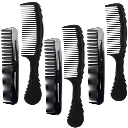 Men's 6-Pack Pocket Hair Combs Set Professional Styling Comb