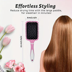 Square Detangling Paddle Brush Air Cushion Hair Brush Anti Static