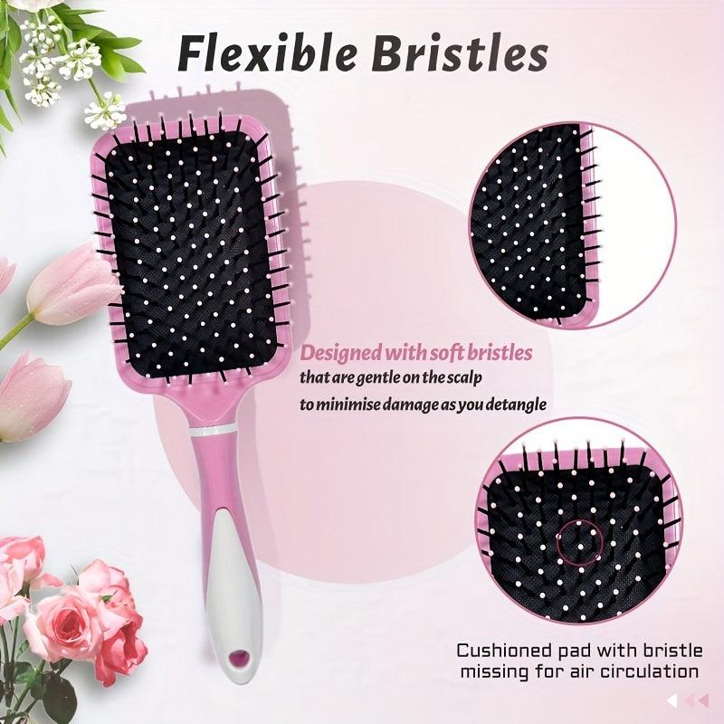 Square Detangling Paddle Brush Air Cushion Hair Brush Anti Static
