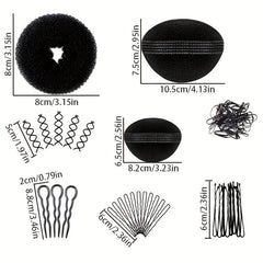 Hair Styling Set with DIY Hair Accessories