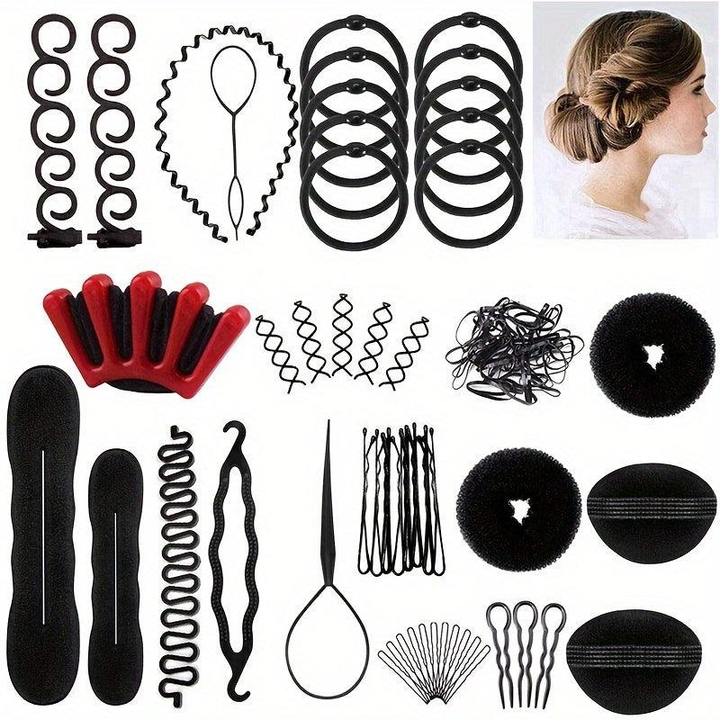 Hair Styling Set with DIY Hair Accessories