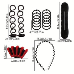 Hair Styling Set with DIY Hair Accessories