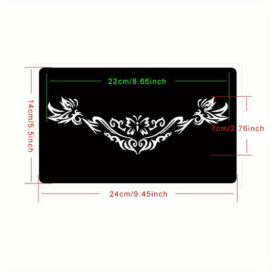 Long Strip Body Paint Tattoo Stencils Semi-permanent Spray Patterns