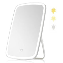 LED Makeup Mirror Folding Lighted Vanity Mirror 3 Lighting Modes Cosmetic Travel