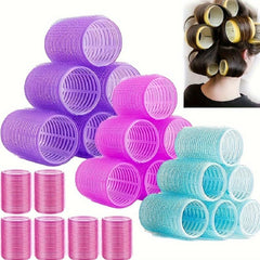 Heatless Hair Curlers Set Self Grip Rollers For Stylish Curls And Waves