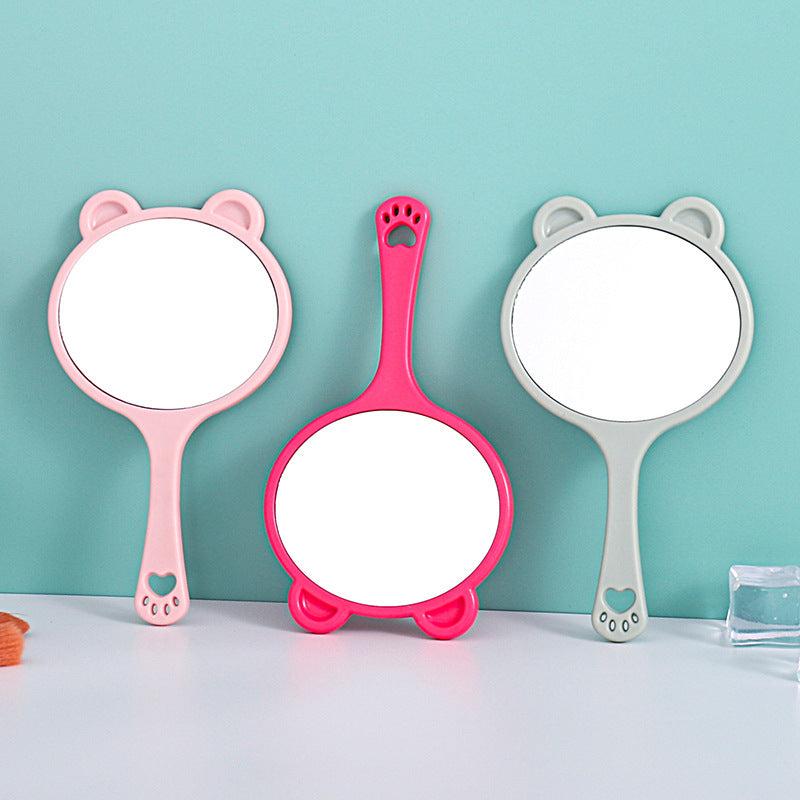 Cat Hand Mirror Portable Cosmetic Touch up Mirror for Makeup & Skincare