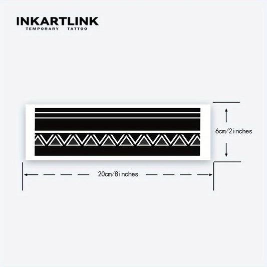 Long Lasting Owl Mayan Totem Armband Temporary Tattoo