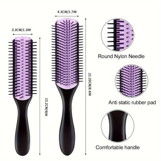Curly Hair Styling Brush: Detangle, Shape, Define Curls