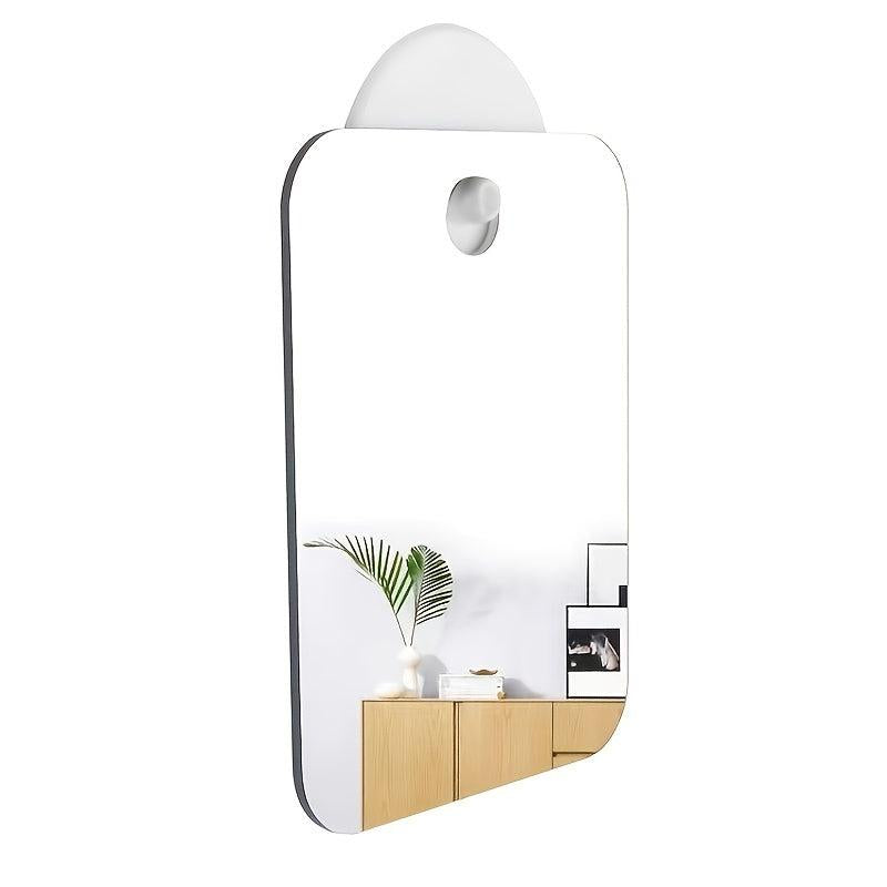 Shaving Mirror with Suction Cups for Shower Makeup Lightweight Washroom Travel