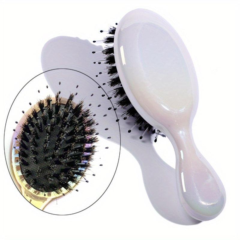 Boar Bristles Detangling Hair Brush Anti Static Hairdressing Comb