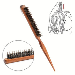 Salon Teasing Back Hair Brush Boar Bristle Comb Hair Brush Extension