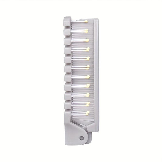 Portable Travel Folding Comb Double Sided Hair Brush
