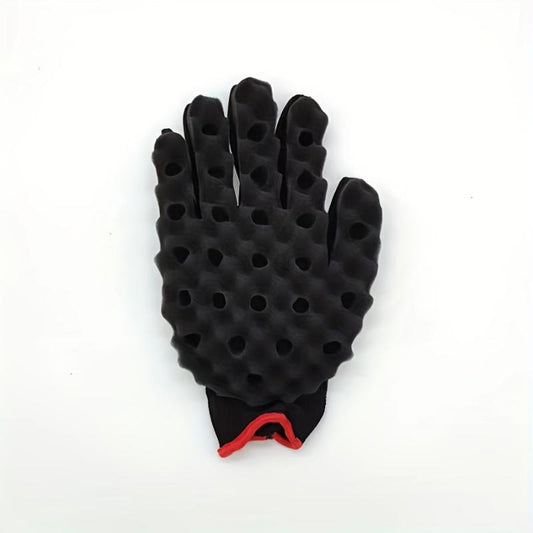 Hair Curl Sponge Glove Curly Twist Barber Styling Sponge Glove